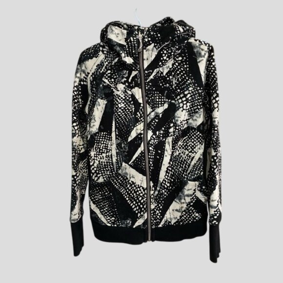 Lululemon Black & White Abstract Skuba Hoodie - Picture 4 of 16